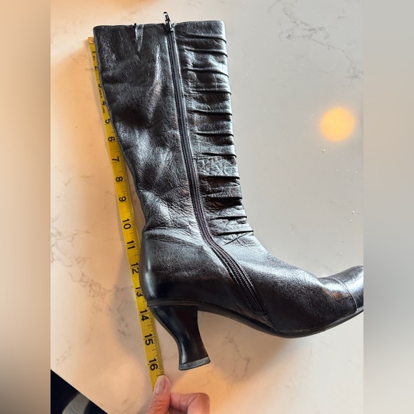 Miz Mooz Black Tall Boots. - Picture 9 of 11